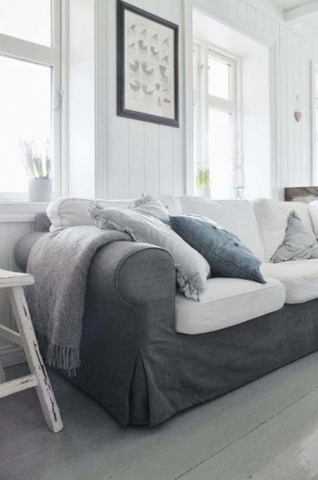 White Walls Dark Gray Contrast