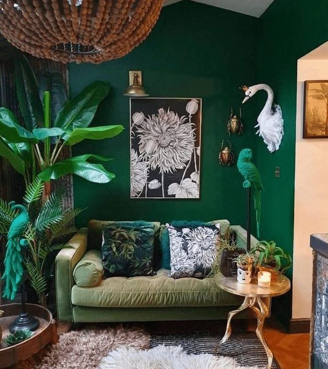 Emerald Walls With Living Plants