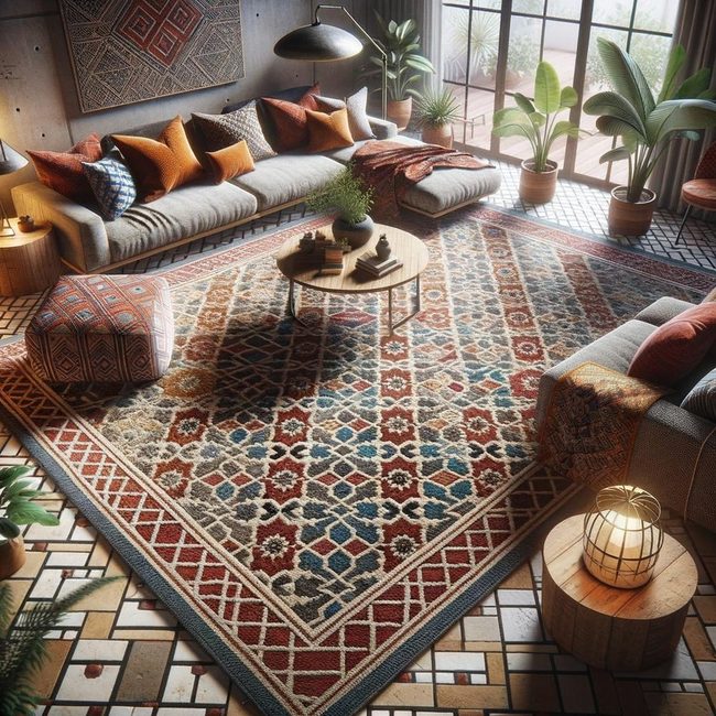Geometric Moroccan Trellis Carpets