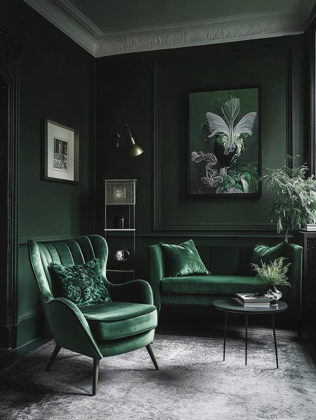 Monochromatic Green Parlor