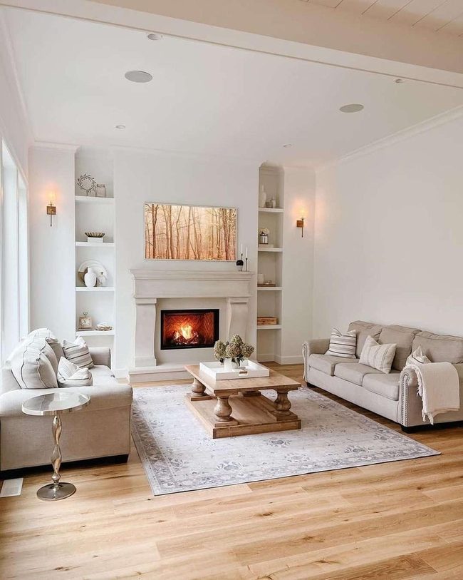 Light Walls, Warm Wood Details