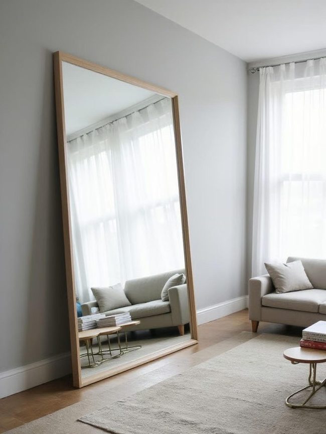 Oversized Mirrors Expand Cramped Artist Studios