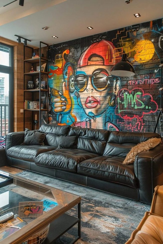 Explosive Street Art Meets Raw Concrete