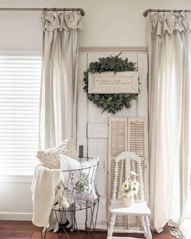 White Walls, Warm Wood Floors