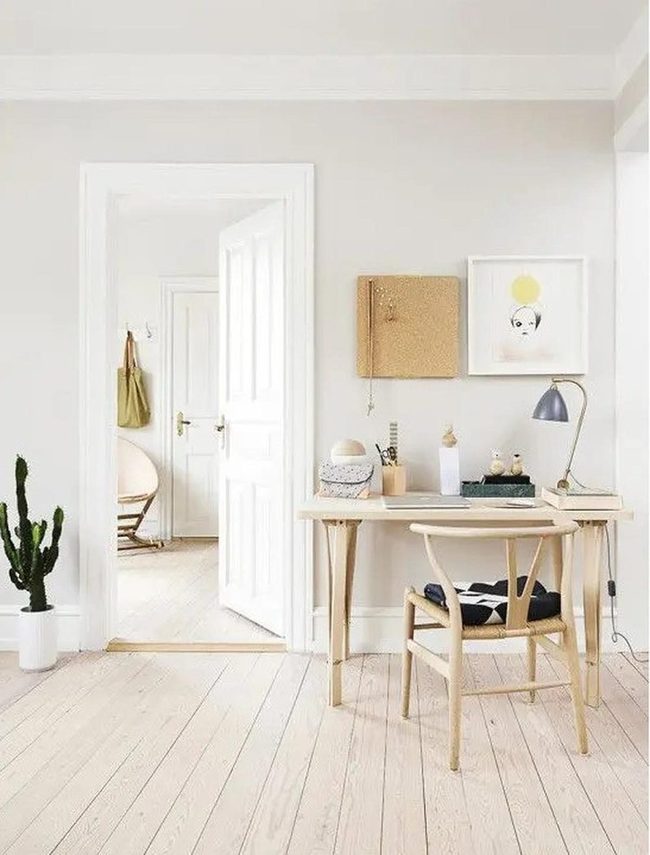 Light Wood Floors Throughout Connected Spaces