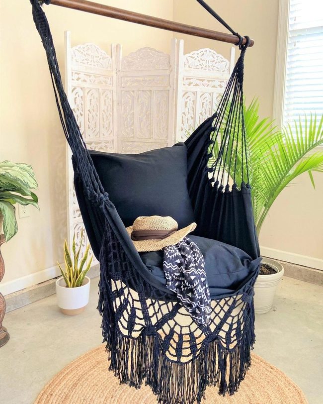Fringed Plush Rocking Retreat