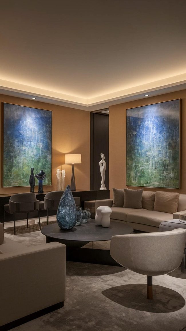 Blue And Green Wall Art Statement