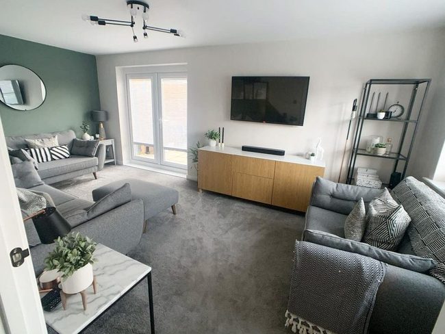 Monochromatic Living Room Layers