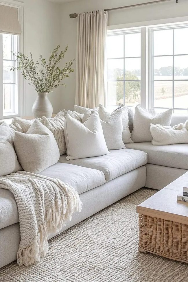 Grey Sofa, Blue Walls, Pure Relaxation