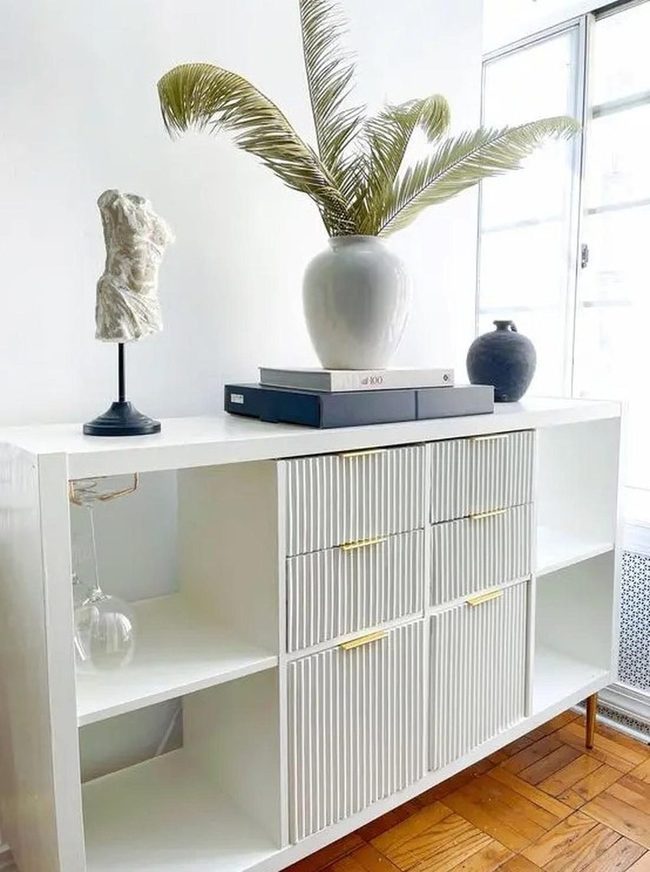 White Cabinets Gold Hardware Elegance