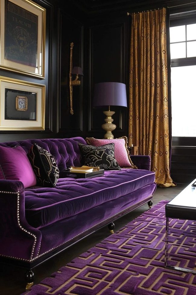 Deep Purple Velvet Luxury
