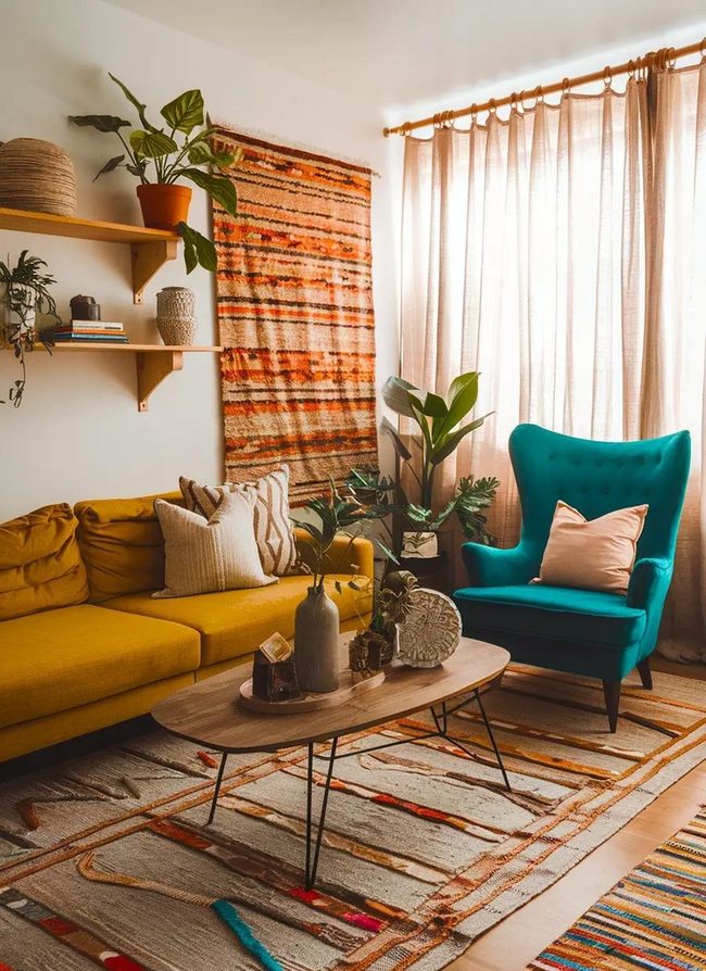 Jewel Tone Boho Statement Furniture