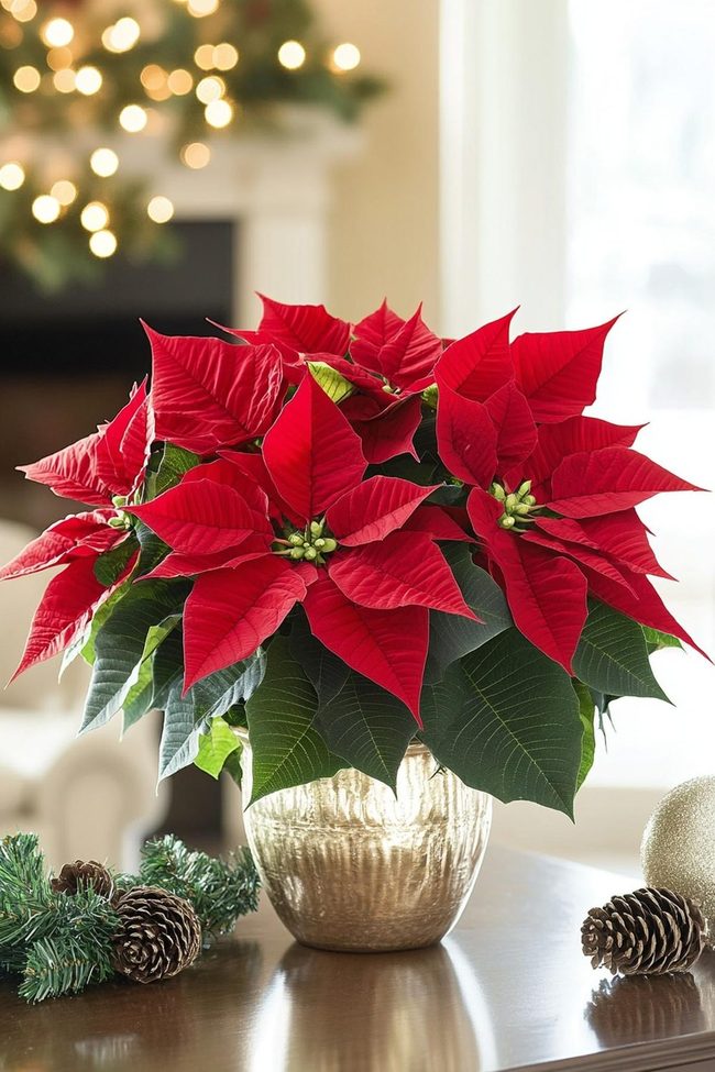 Red Poinsettia Tree Tower