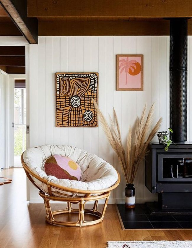 Natural Wood Tones, Soft Pink Art