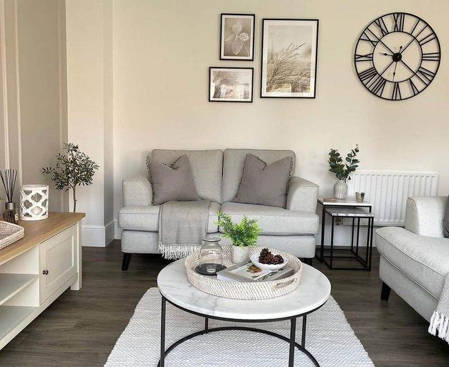 Grey Marble Gathering Space