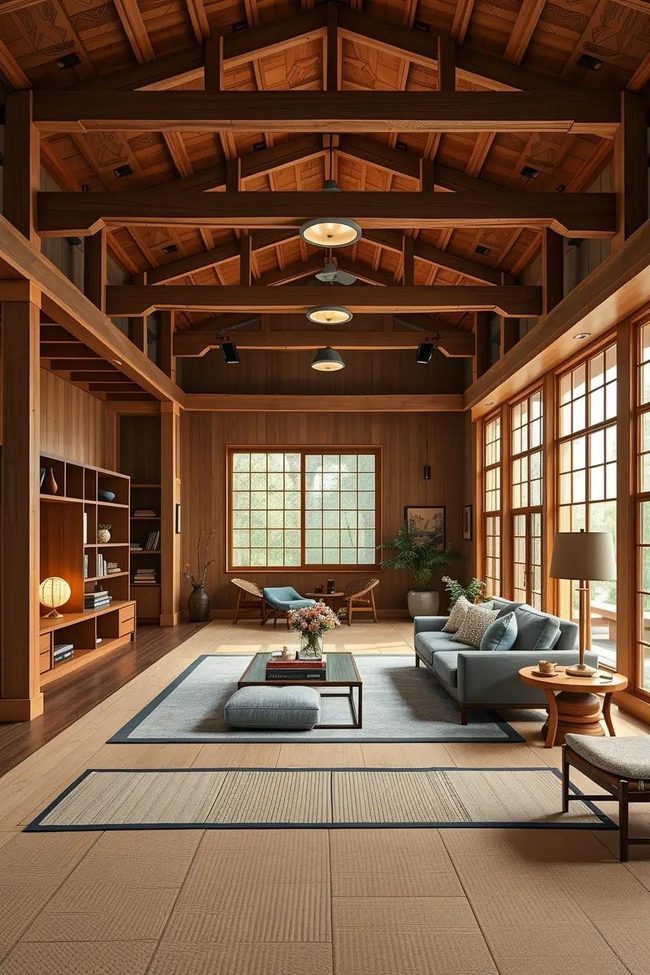 Ceiling Beams Frame Calm
