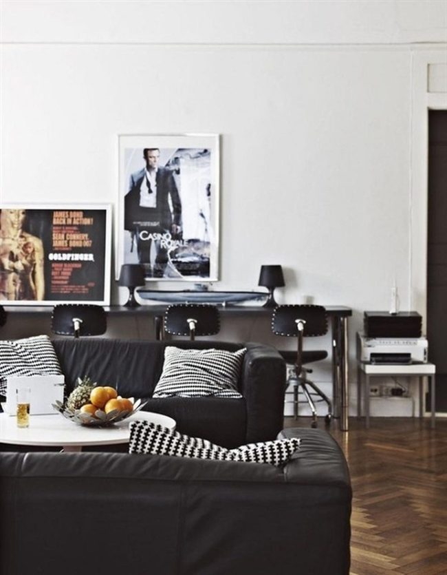 Black Leather And Bright Accents