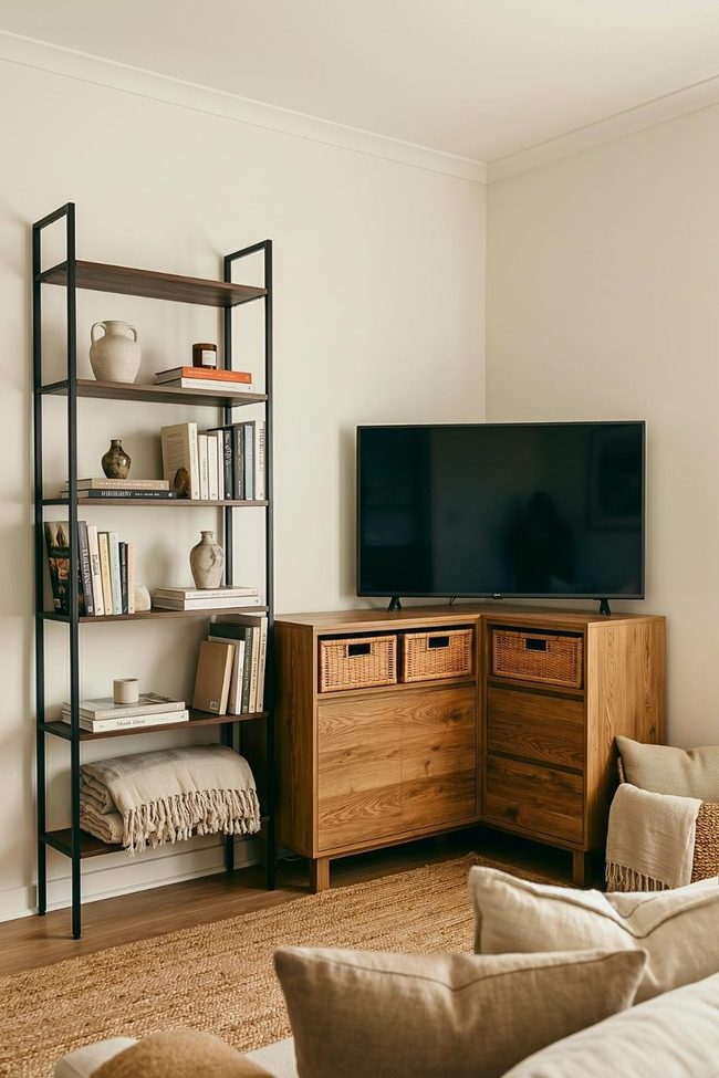 Dark Wine Cabinet With Integrated Lighting