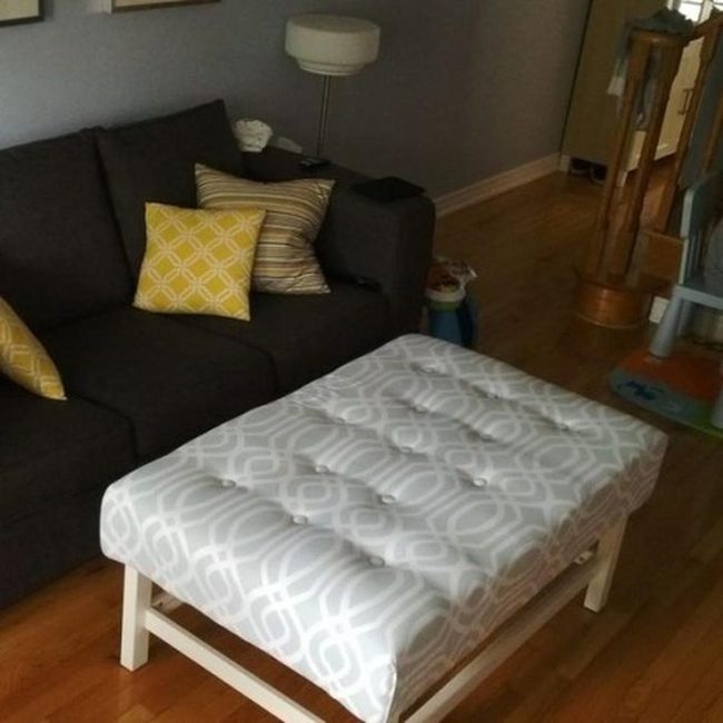 Yellow Stripes Break Gray Monotony