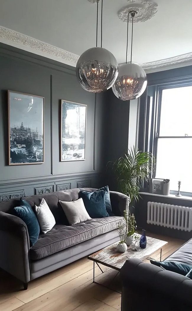 Grey Lounge Statement Accents