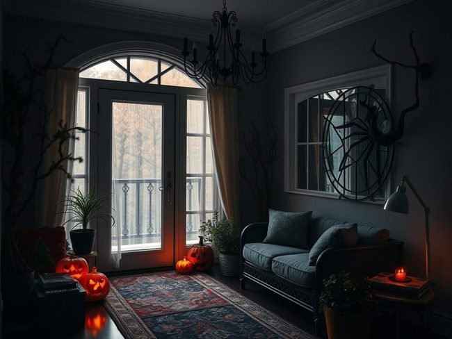 Black Cobweb Entryway Gateway