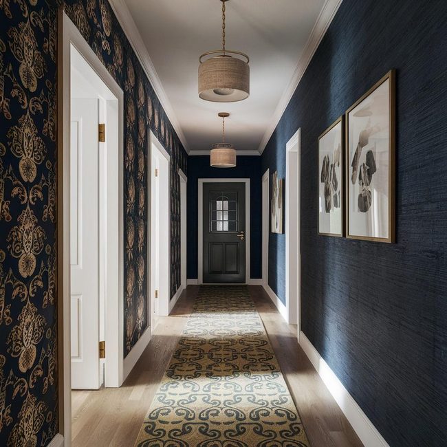 Patterned Walls Transform Hallways
