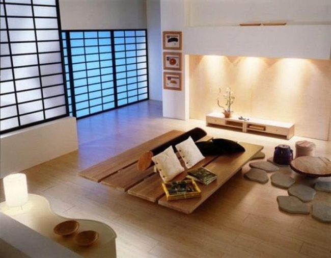 Natural Wood And Stone Serenity
