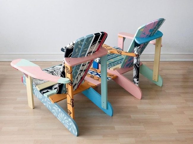 Bright Adirondack Chairs Energize Outdoor Spaces