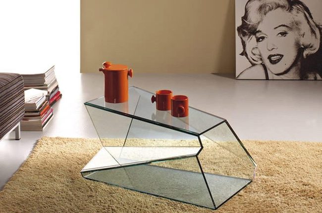 Glass Top Modern Statement Piece