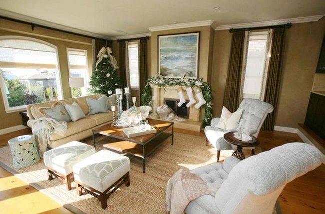 Neutral Living Room With Plush Comfort