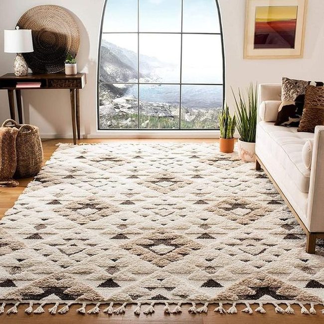 Mountain Views Through Arched Windows