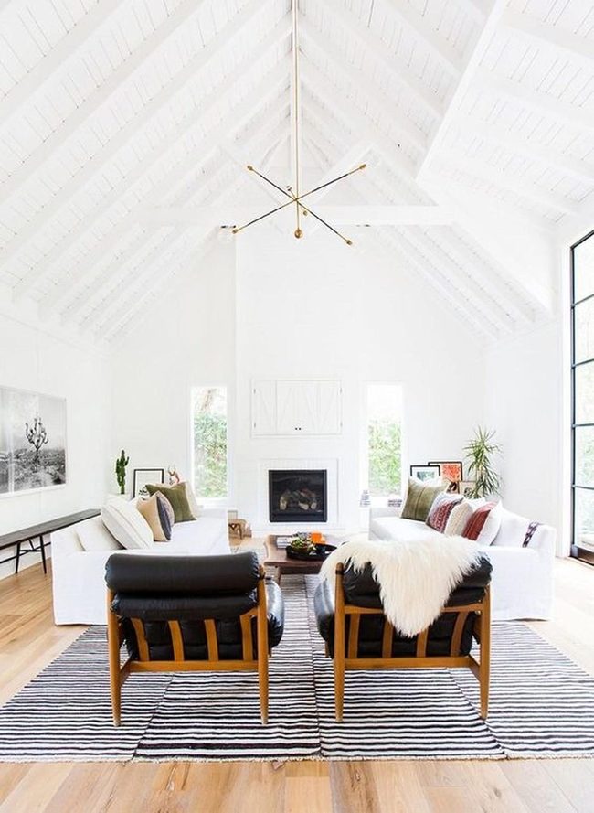 Vaulted Ceilings, Fireplace, Living Plants