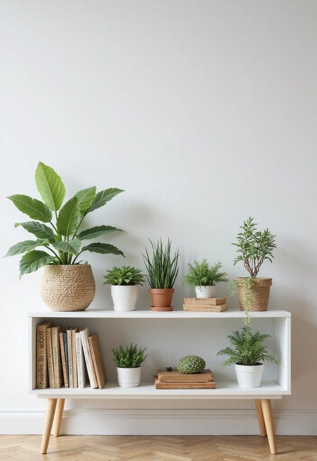 Green Shelves For Compact Living