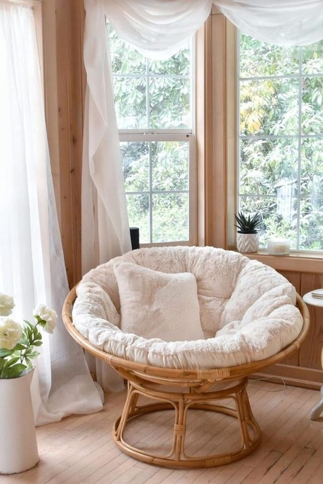 Sunlit Wood And Wicker Simplicity