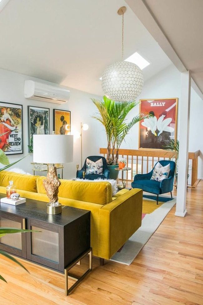 Sunshine Yellow Sofa Living Room