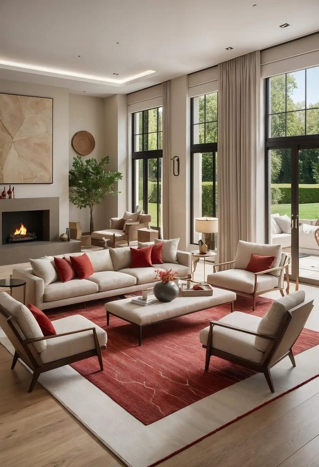 Red Rug, Black Furniture Foundation