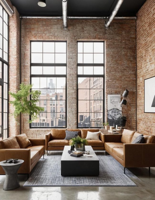 Concrete Chrome Open Living