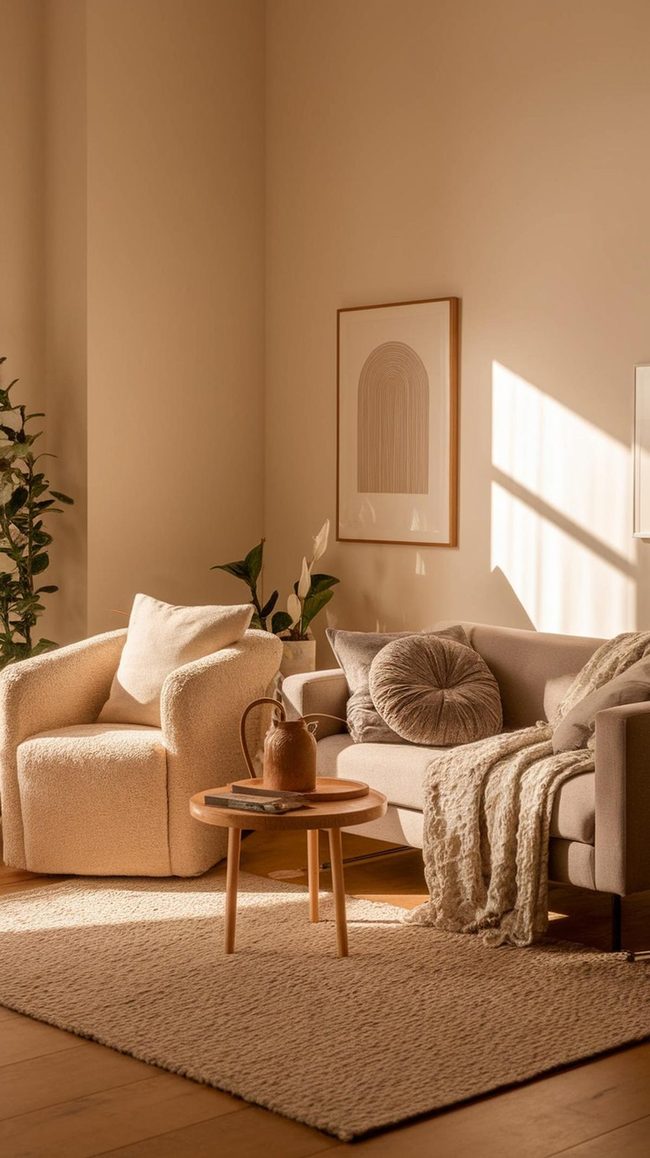Plush Grey Armchair Living Room