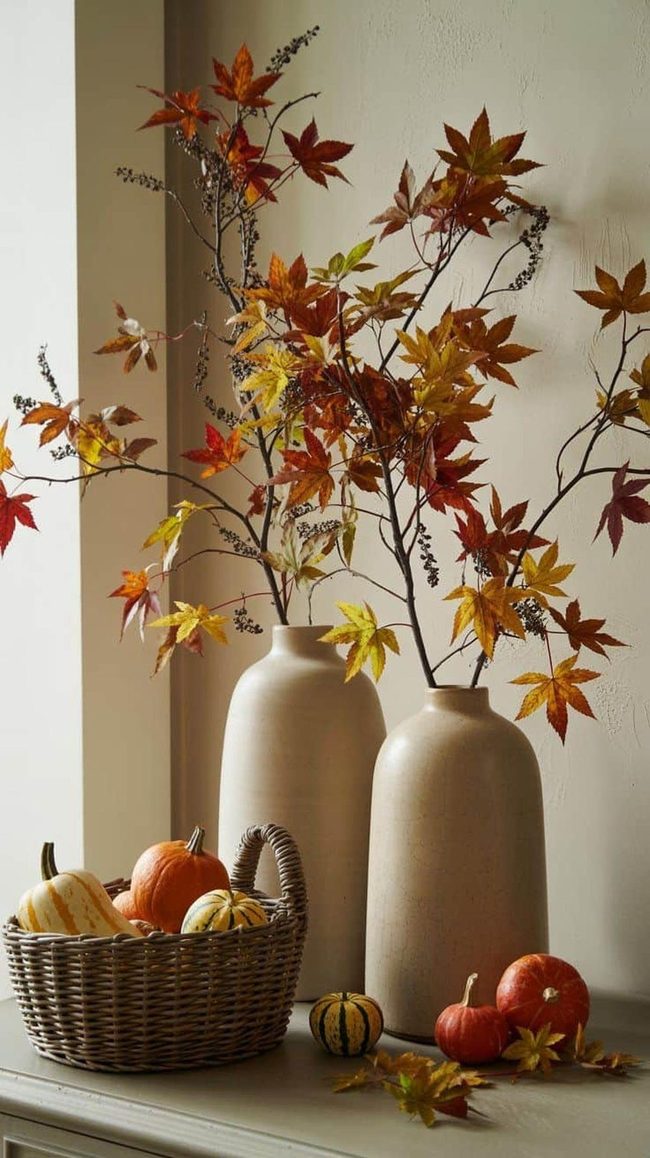 Autumn Leaves in Ceramic Height