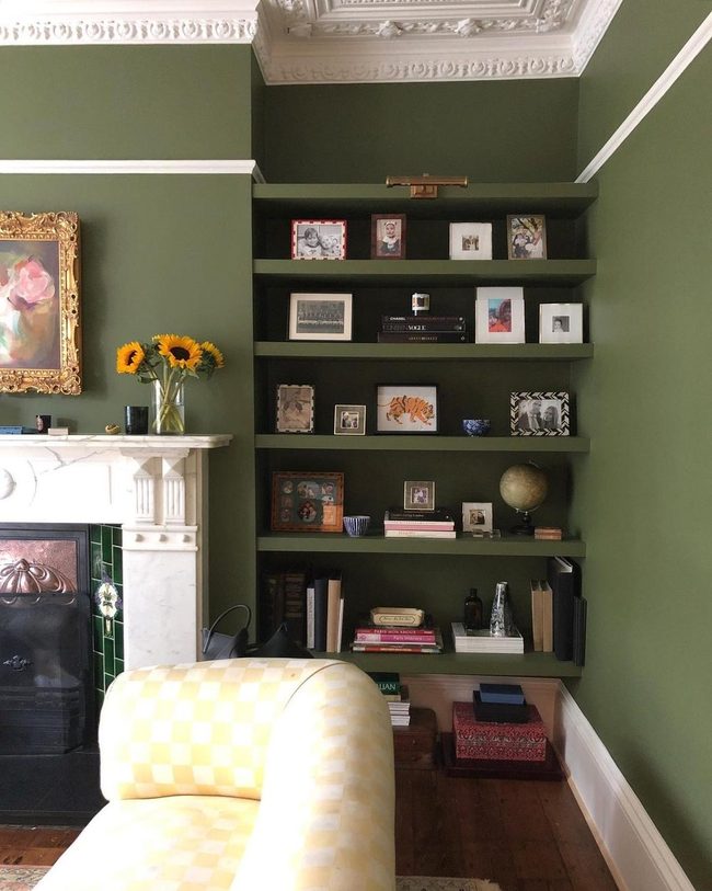 Deep Green Reading Corner