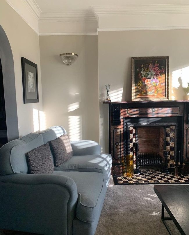 Soft Carpet Meets Vintage Tile