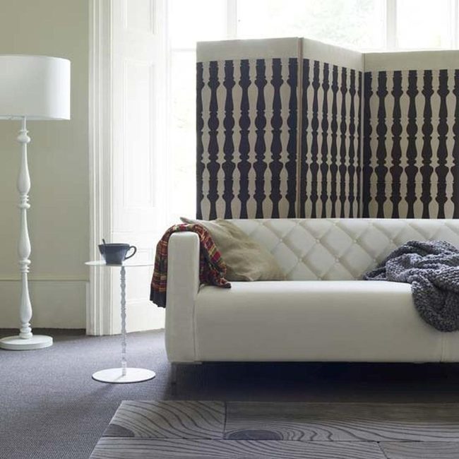 White Quilted Couch Steals The Show