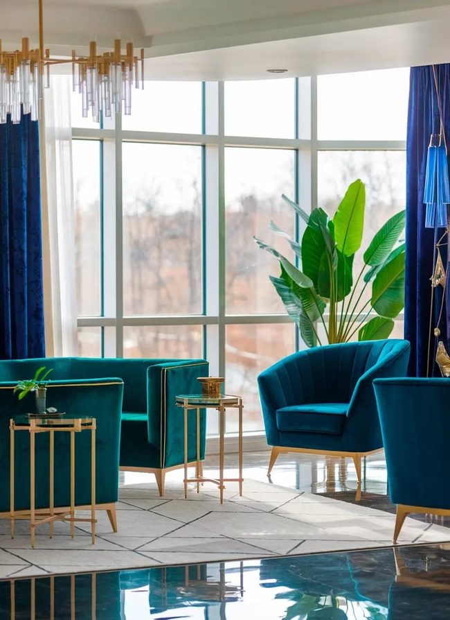 Emerald and Sapphire Velvet Luxury