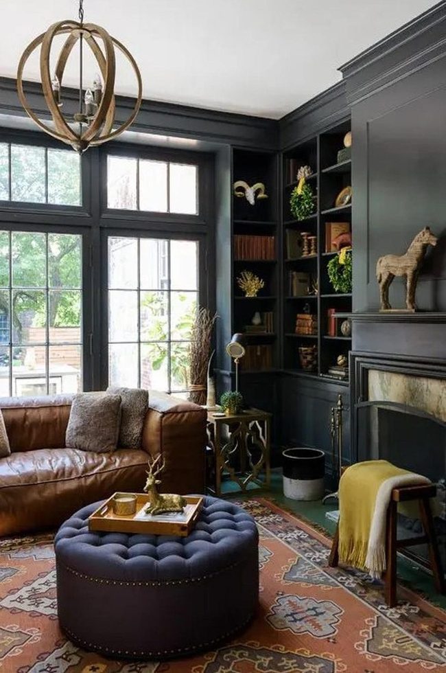 Dark Leather Comfort With Natural Light