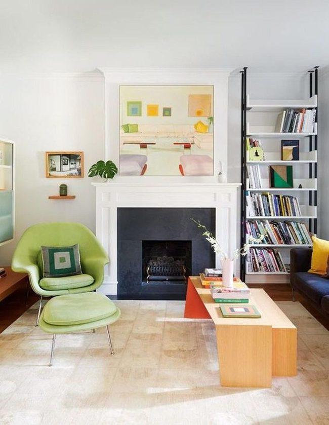 Green Chair Steals The Room