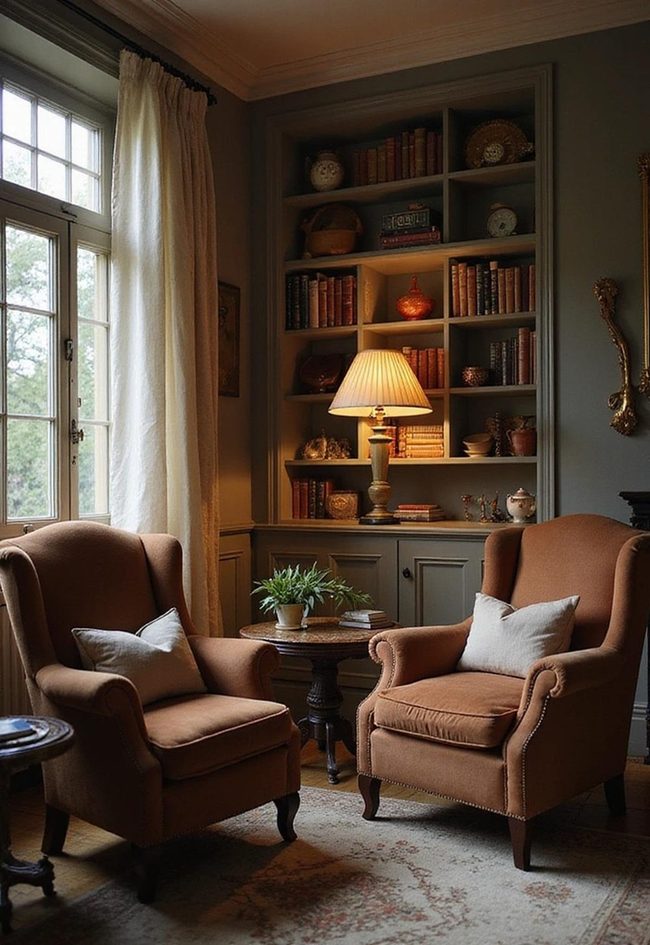 Oversized Armchairs Define Your Reading Corner