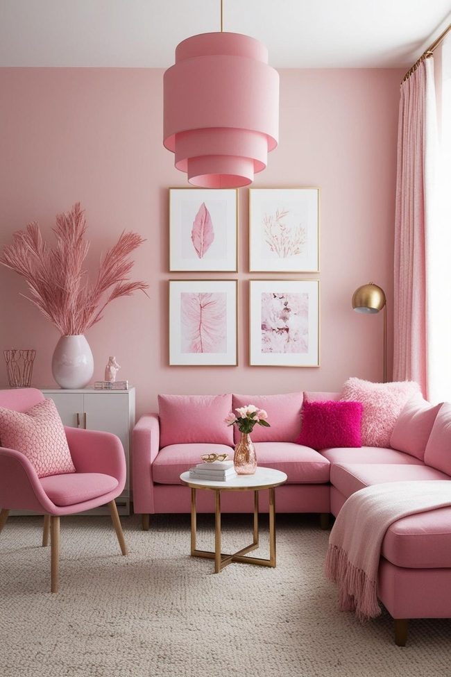 Pink Meets Sophisticated Gray