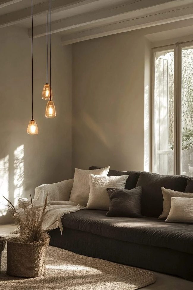 Light And Shadow Grey Canvas
