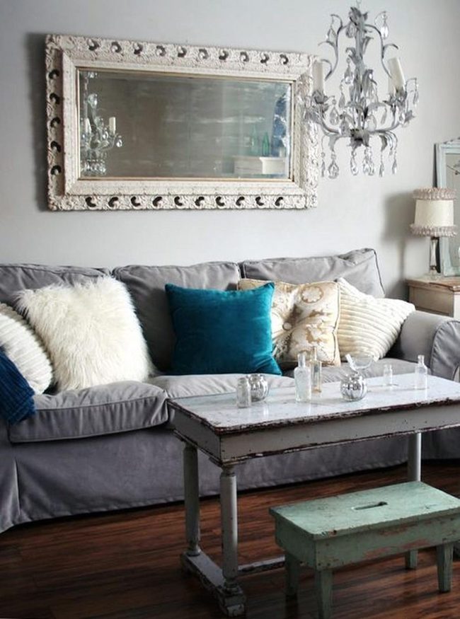 Crystal Light Layers With Gray Elegance