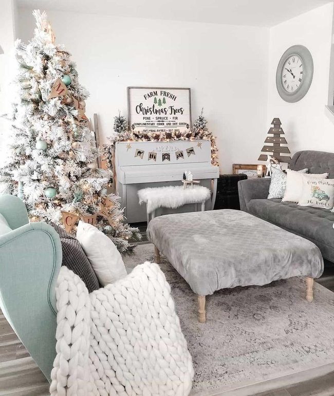 Gray Couch Anchors Sophisticated Dining Space